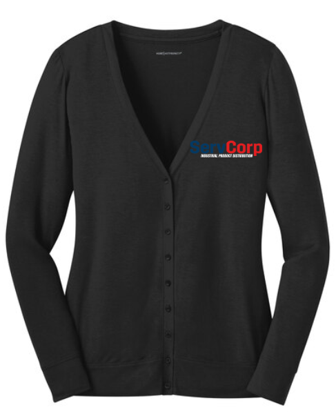 Port Authority Women's Black Cardigan - L545