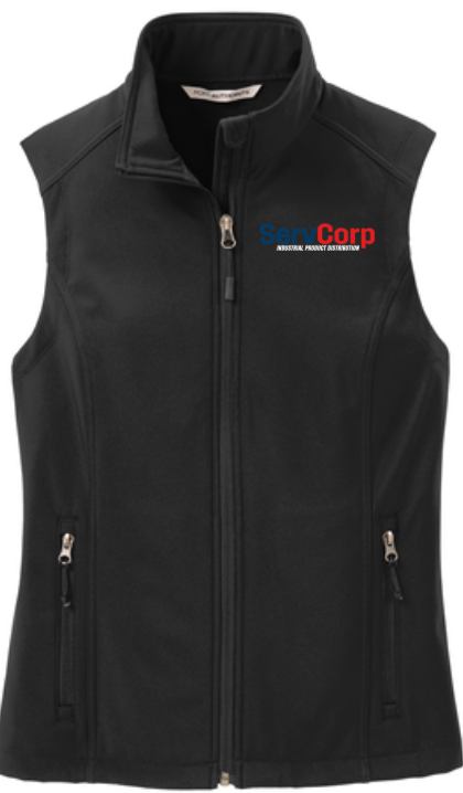 Port Authority Women's Black Core Softshell Vest - L325