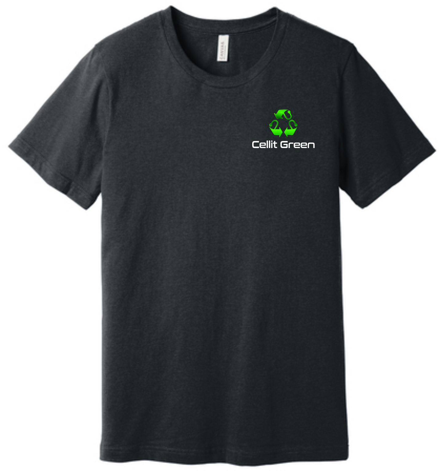 Bella + Canvas Unisex Dark Grey Heather Jersey Short-Sleeve T-Shirt - BC3001CVC
