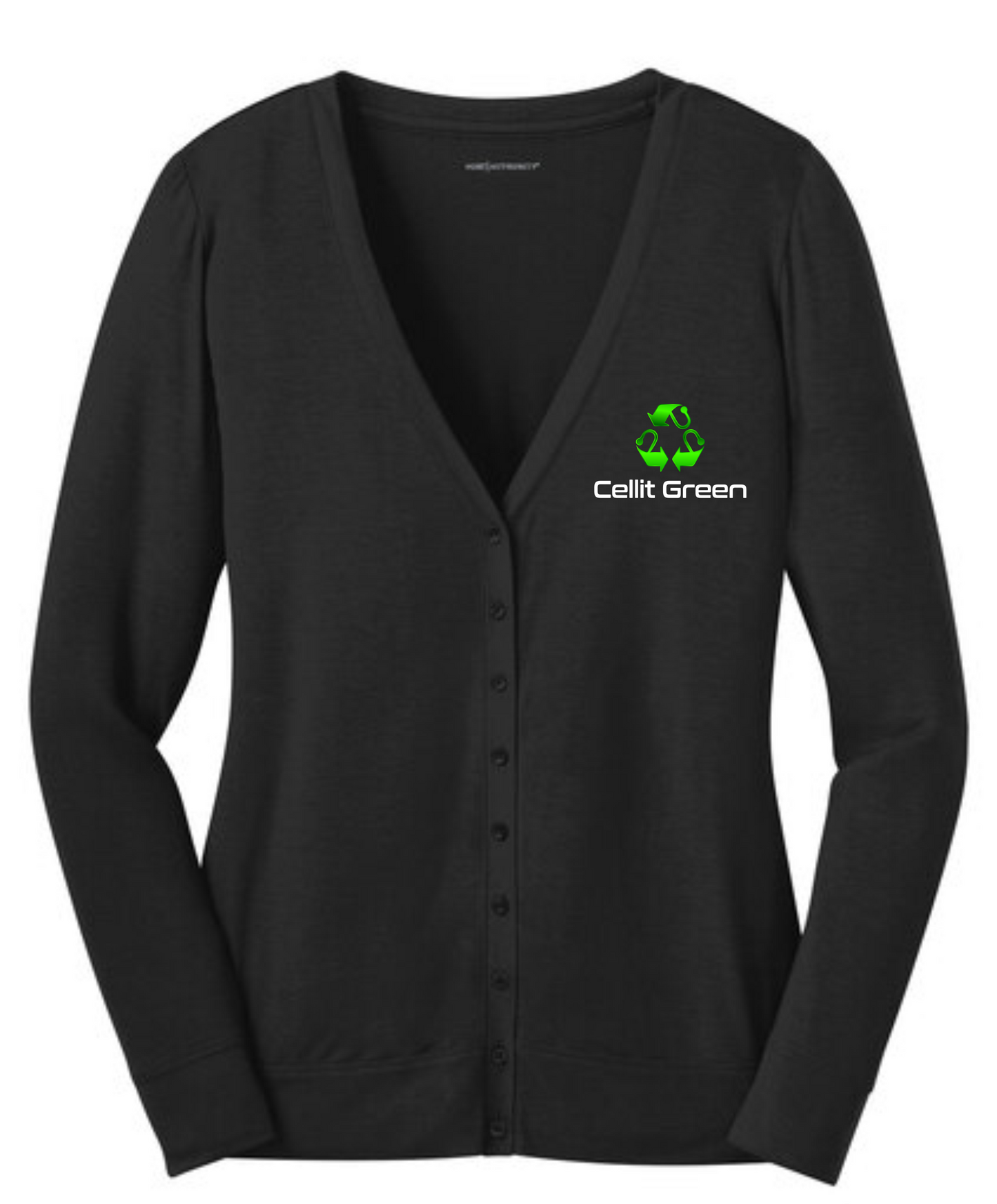 Port Authority Women's Black Cardigan - L545