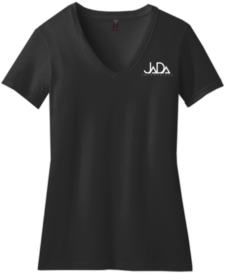 District® Women’s Perfect Blend® CVC V-Neck Tee DM1190L