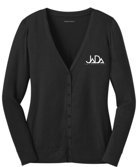 Port Authority Women's Black Cardigan - L545