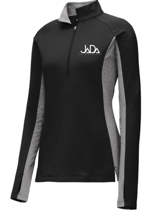 Sport-Tek Women's Black Sport-Wick Stretch 1/2-Zip Pullover - LST854