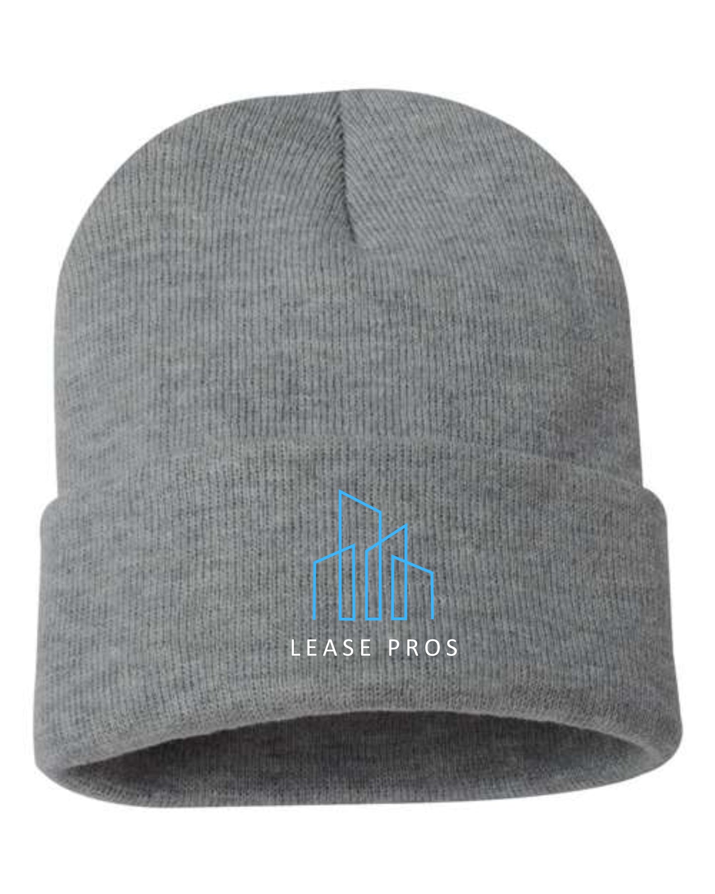 Sportsman Charcoal Jersey Lined 12" Knit Beanie - SP12