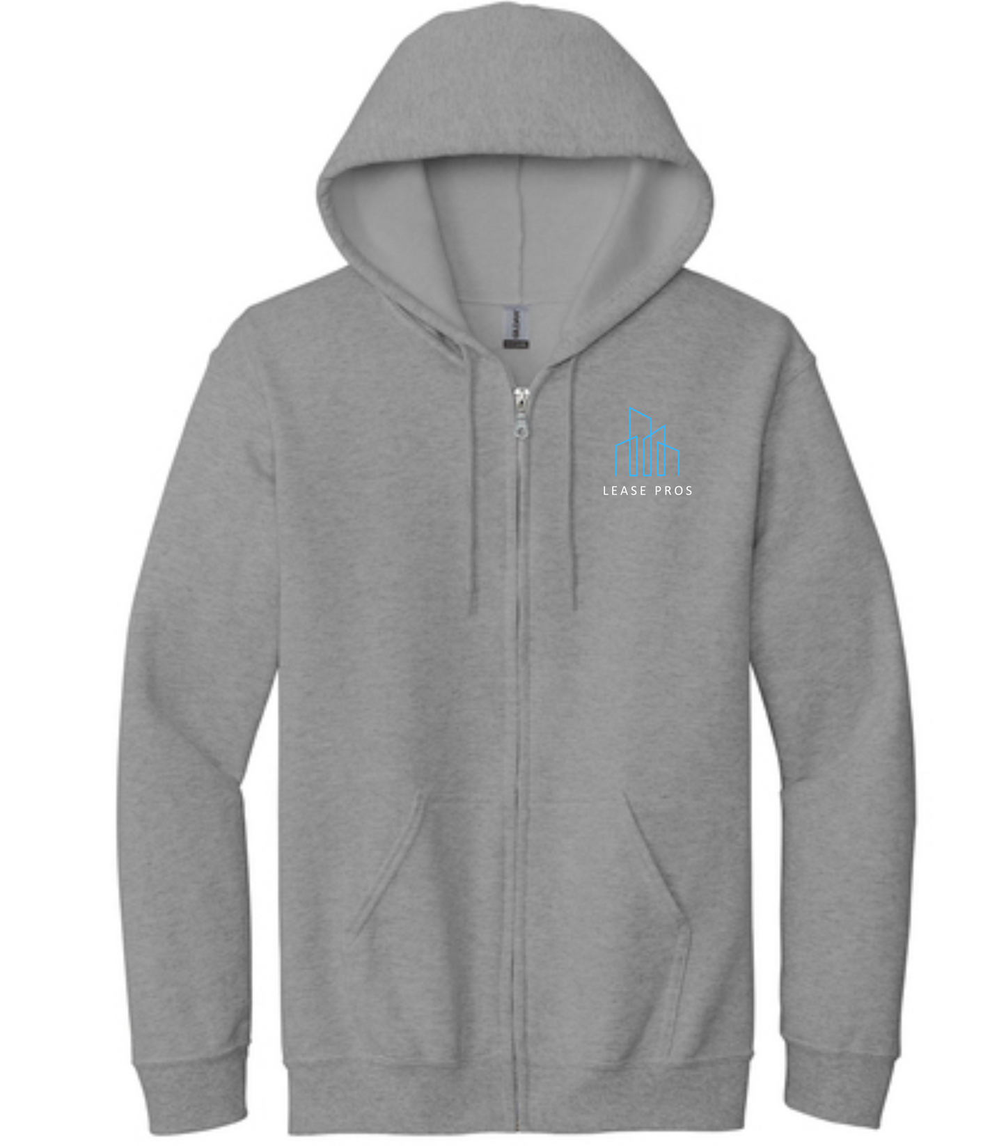 Gildan Men's Sport Grey Heavy Blend 50/50 Full Zip Hoodie - 18600