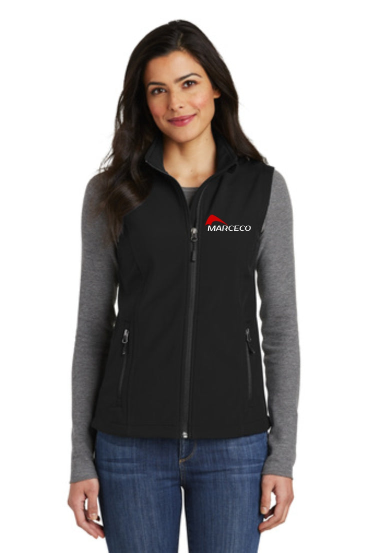 Port Authority Women's Black Core Softshell Vest - L325