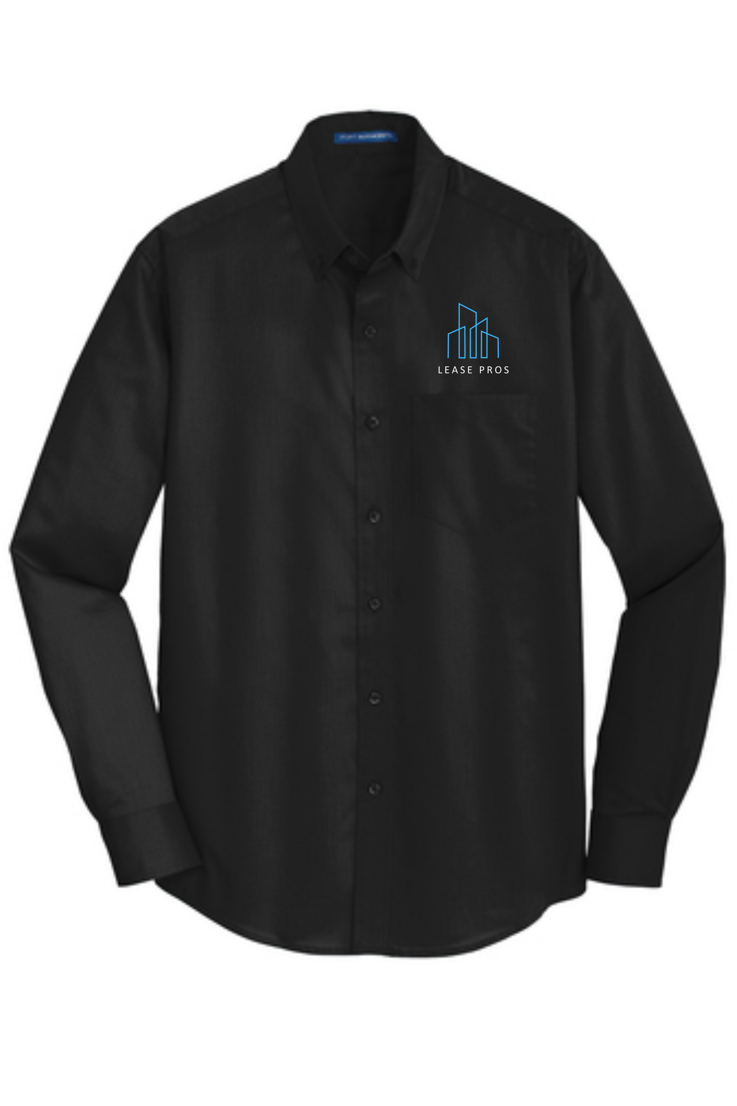 Port Authority Men's Black SuperPro Oxford Shirt - S663