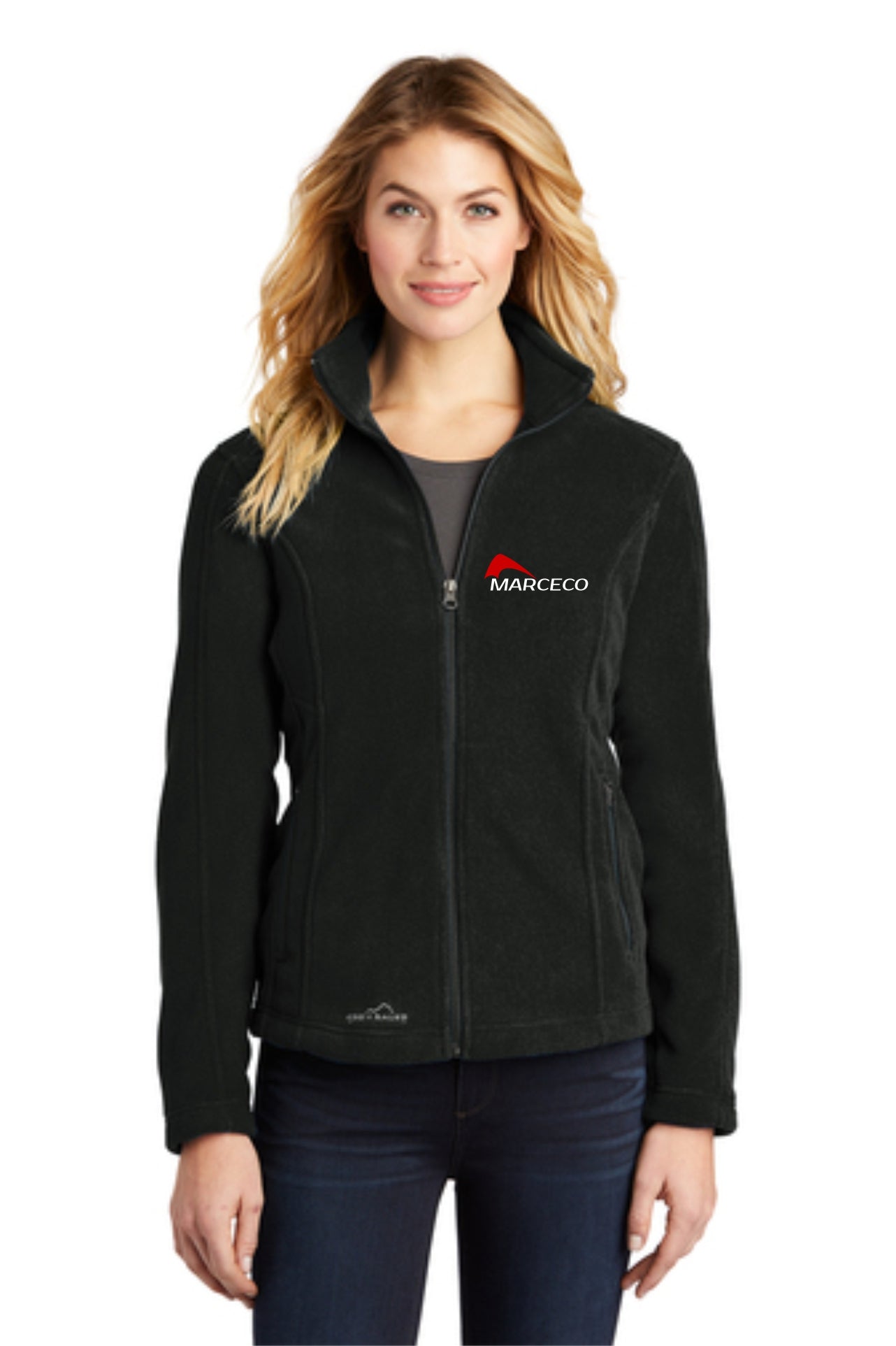 Eddie Bauer Women's Black Full-Zip Fleece Jacket - EB531